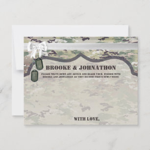 4.25x5.5 Advice Card Army OCP Camouflage Uniform C Einladung