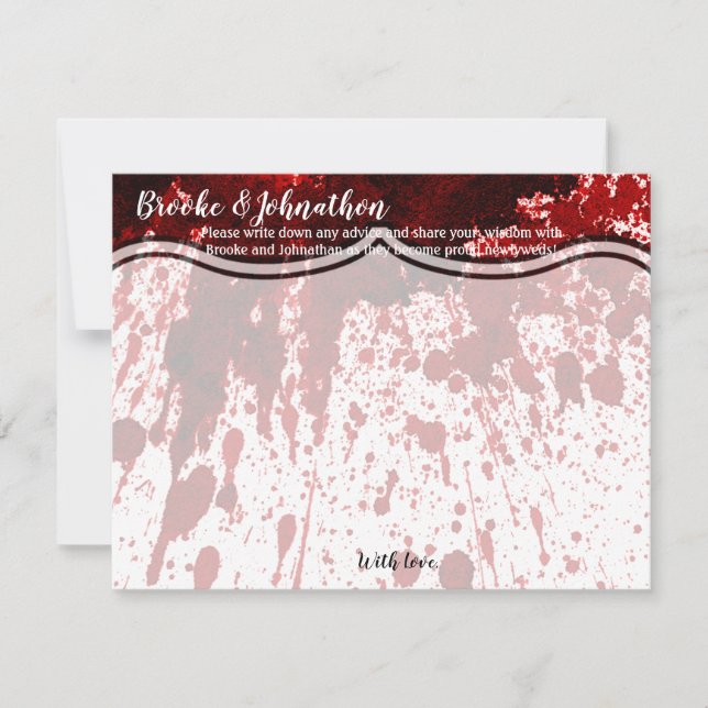 4.25x5.5 Advice Card Spritzer Vampire Gothic Einladung (Vorderseite)