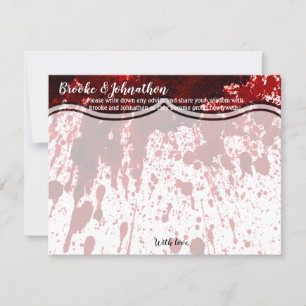 4.25x5.5 Advice Card Spritzer Vampire Gothic Einladung