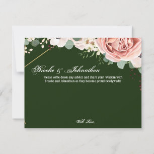 4.25x5.5 Carte conseil Chasseur de Rose de jardin