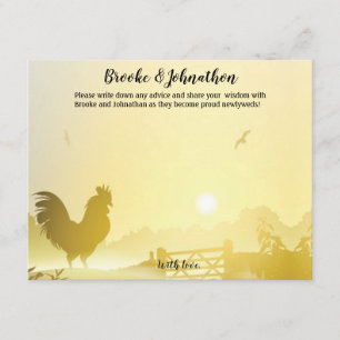4.25x5.5 Carte conseil Sunny Morning Farm Country