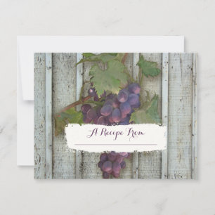 4.25x5.5 Cartes de recette papier Fête des mariées