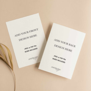 4,25x5,5" Doppelseitenkartendruck RSVP Karte
