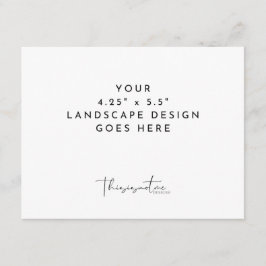 4.25x5.5" Vorlage für Kartendrucke