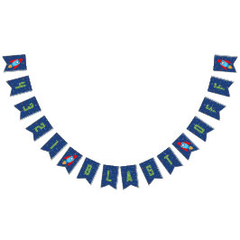 4 3 2 1 Banderole De L'Espace Extérieur (Texte Ver