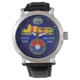 4/47th Inf. 9. Div. CMB ATC-Uhr Armbanduhr