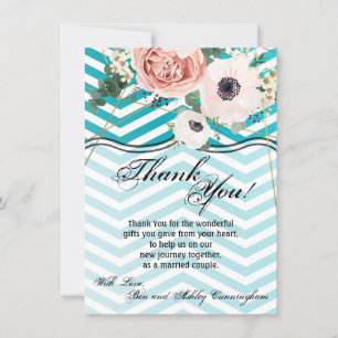 4.5x6.25 Danke, dass Sie Card Geometrische Rose Zi Einladung