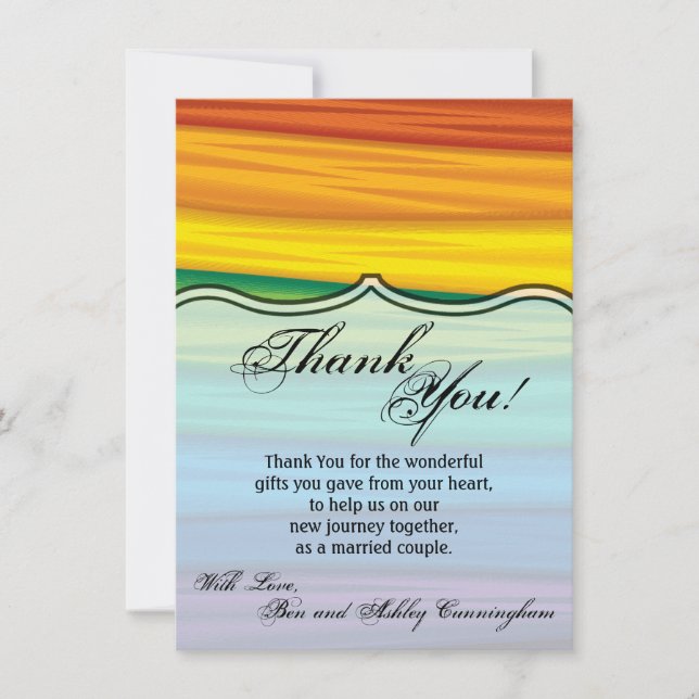 4.5x6.25 Dankeschön Card lgbtq Regenbogenflagge le Einladung (Vorderseite)