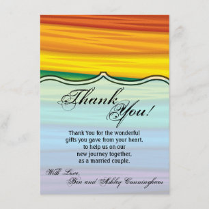 4.5x6.25 Vielen Dank Card lgbtq Regenbogenflagge l Einladung