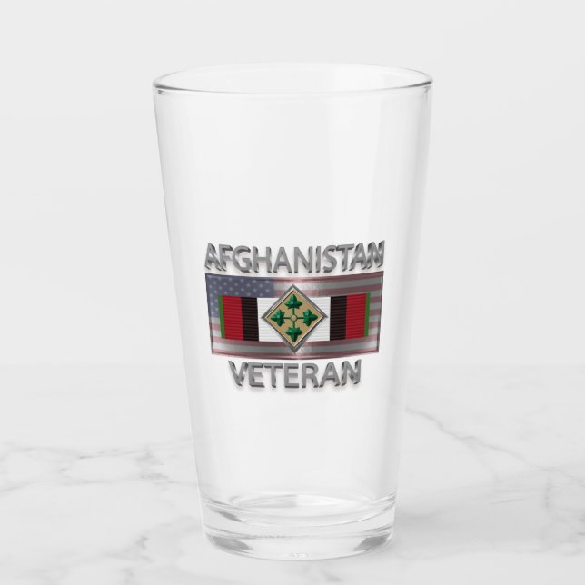 4. Abteilung Infanterie Afghanistan Veteran Glas (Vorderseite)