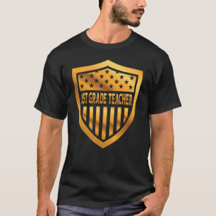 4. Amerikanische Unabhängigkeitstag 1. Klasse Lehr T-Shirt
