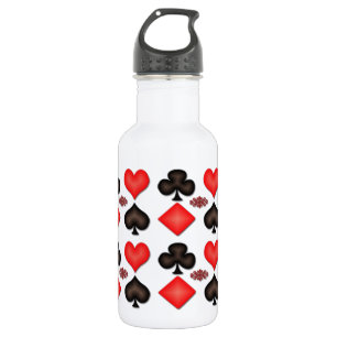 4 As-Spielkarte-Muster 16oz Trinkflasche