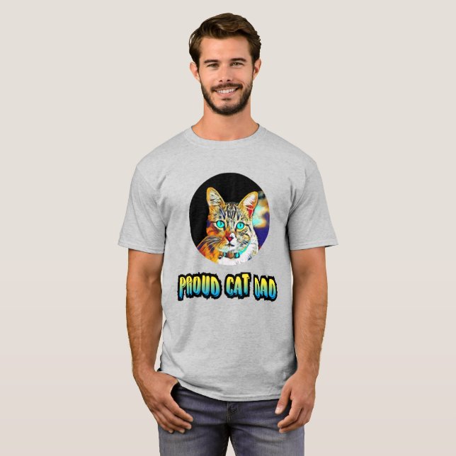 4.best cat dad mens tshirts, cat lover Shirts, cat T-Shirt (Vorne ganz)
