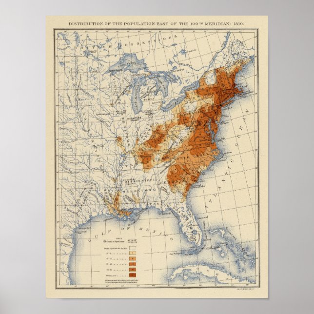 4 Bevölkerung 1810 Poster (Vorne)