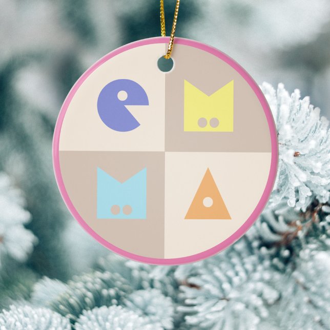 4 Buchstaben Neugeburt Mädchenname Kinderzimmer De Keramik Ornament (Von Creator hochgeladen)