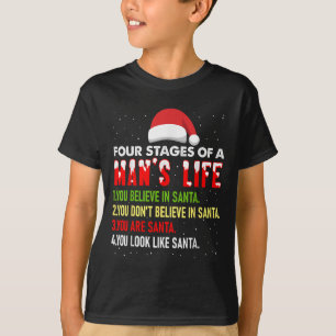 4 Bühnen Mensch Leben Weihnachtsmann Weihnachten P T-Shirt
