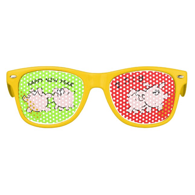 4 Cartoon Comicen Pig custom Year Kids S Partybrille (Vorderseite)