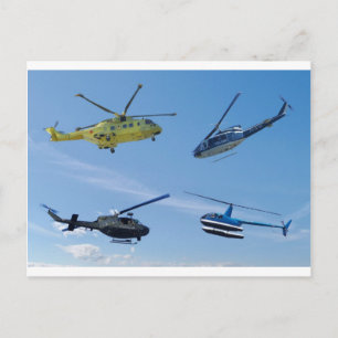 4 Chopper Postkarte