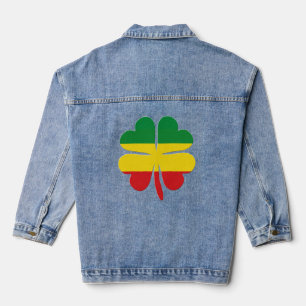 4 Clocher de feuille en rasta rouge jaune vert