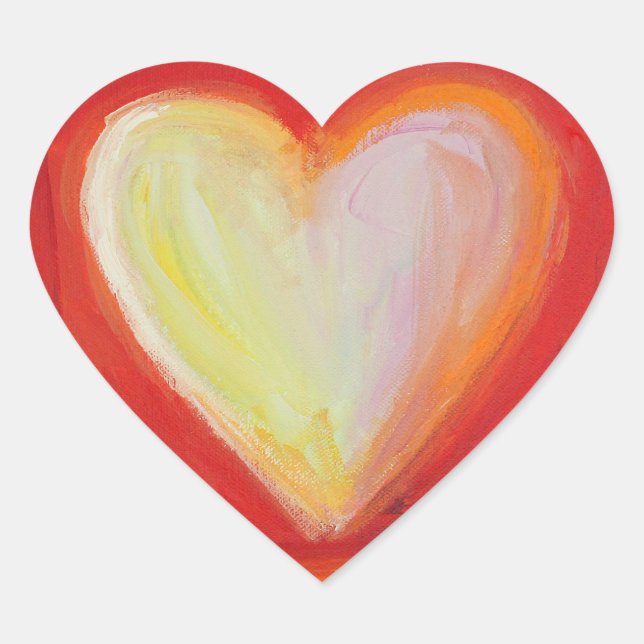 4 Coeurs d'amour Art Autocollants personnalisés (Devant)