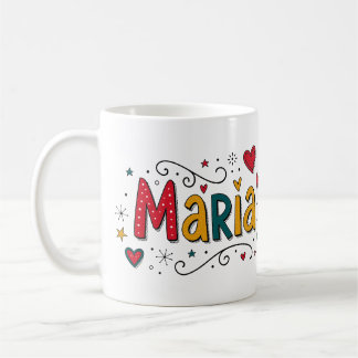 4 Color Maria 1 - Doodles Kaffeetasse