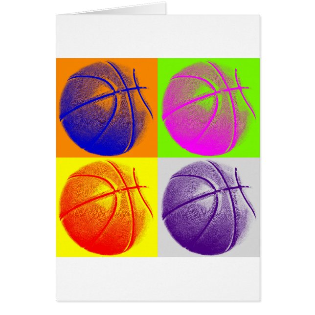 4 Colour Pop Art Basketball (Vorne)