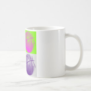 4 Colour Pop Art Basketball Kaffeetasse