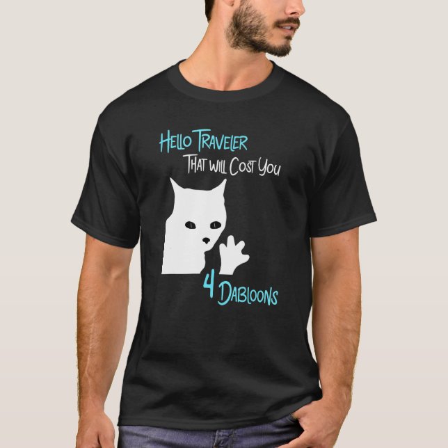 4 Dabloons Katze - Hallo Freund T-Shirt (Vorderseite)