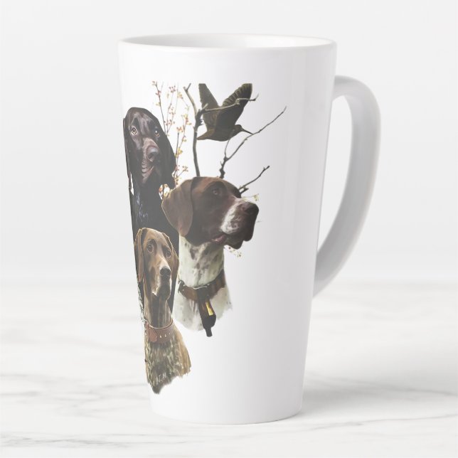 4 Deutsche Kurzzeigerfarben Milchtasse (Rechte Ecke)