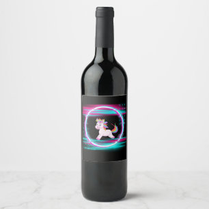 4.Einhorn-Liebe Weinetikett