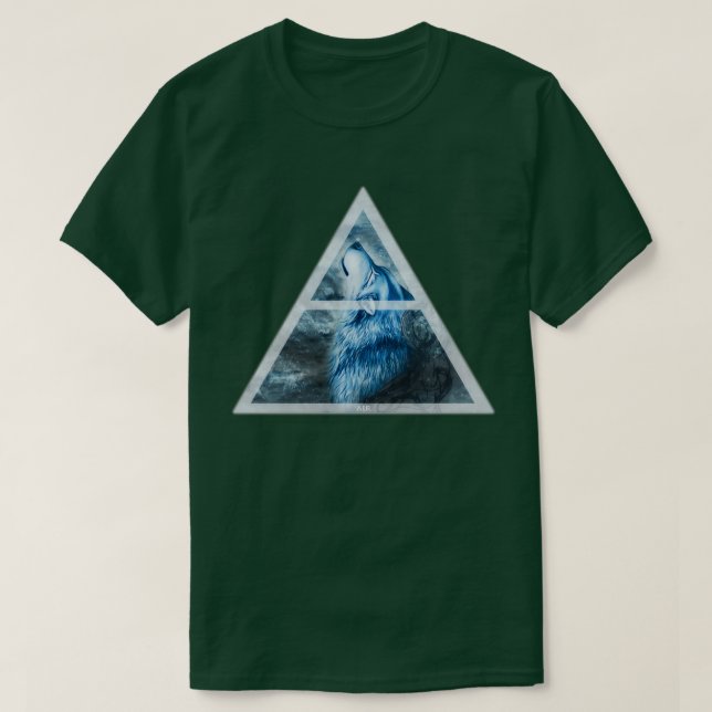 4 Elemente AIR Wolf T-Shirt (Design vorne)
