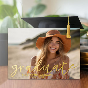 4 Faire-part photo Invitation de la fête de gradua