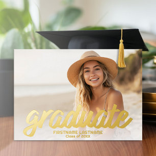 4 Faire-part photo Invitation de la fête de gradua