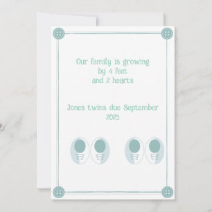 4 Feet, 2 Herz Twin Pregnancy Ankündigung