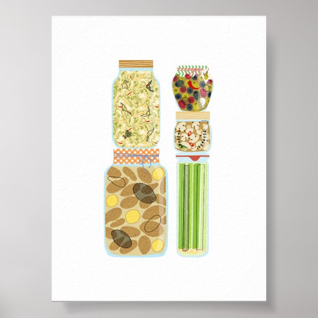 #4 Food Canning Jars Poster (Vorne)
