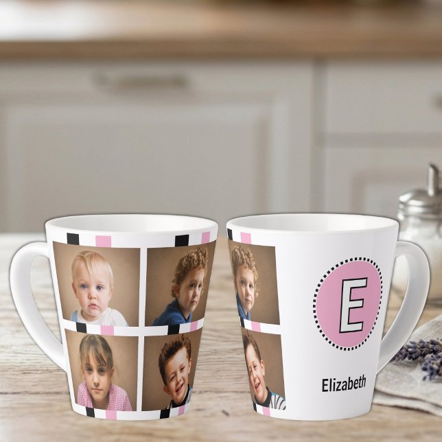 4 Foto Anfangsname Schwarz Rosa Milchtasse (Von Creator hochgeladen)