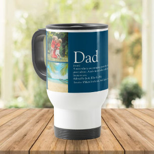 4 Foto Bester Vater Daddy Pater Definition Blau Reisebecher