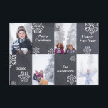 4 Foto Chalkboard Hintergrund - 3x5Christmas Card Einladung<br><div class="desc">4 Foto Chalkboard Hintergrund - Weihnachtskarte</div>
