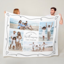 4 Foto-Collage Handgezeichnete Kritzeleien Familie
