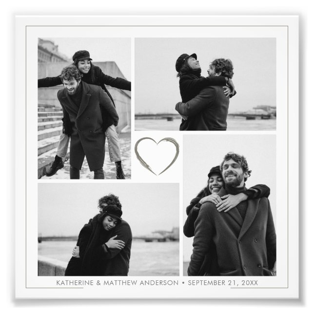 4 Foto Collage Jubiläum Foto Erweiterung (Vorne)