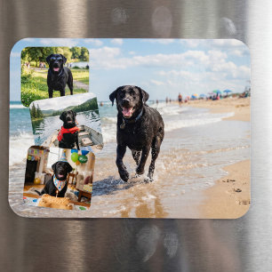 4 Foto-Collage Personalisierter Kundenspezifischer Magnet