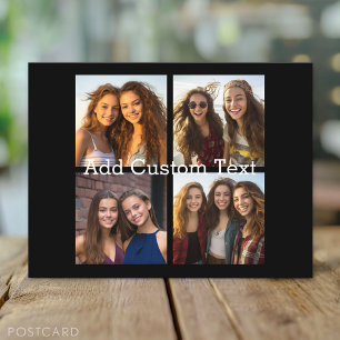 4-Foto-Collage - Sie können die Hintergrundfarbe ä Postkarte