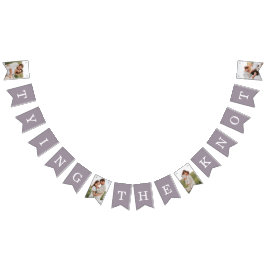 4 Foto Engagement Partei Lila Jagdflaggen Wimpelkette