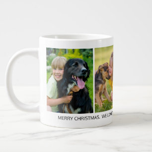 4 Foto Frohe Weihnachten Großeltern Enkelkind  Jumbo-Tasse