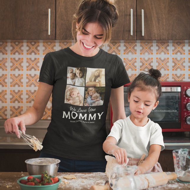 4 Foto für Familien Wir Liebe Sie Mami T-Shirt (Von Creator hochgeladen)
