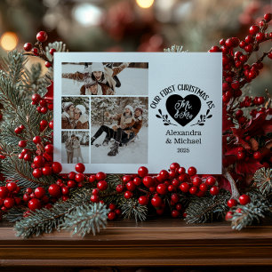 4 Foto Herz Erstes Weihnachten als Mr & Mrs