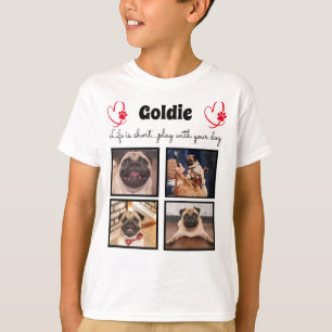 4-Foto-Hundensammlung - individuelles Gedächtnis f T-Shirt