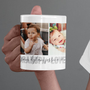 4-Foto Liebe Opa Enkel Namen Kaffeetasse
