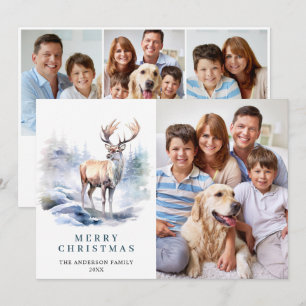 4 FOTO Minimalistisch Elegante Dei Christmas Feiertagskarte