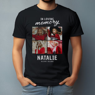 4 Foto Modernes Gedenk-T-Shirt – In Liebender Erin T-Shirt